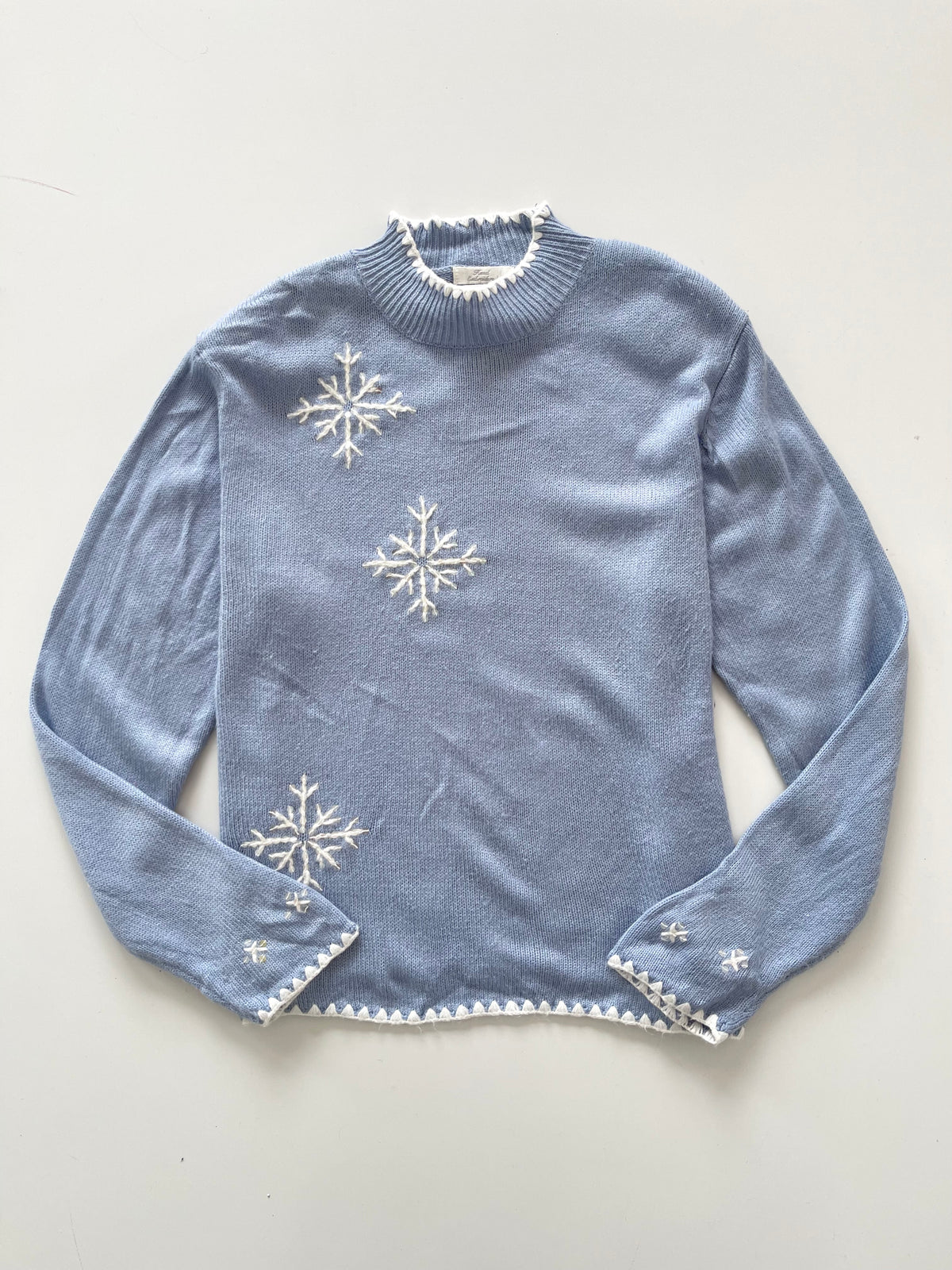 Christopher & Banks Hand Embroidered Christmas Sweater-Bust 44