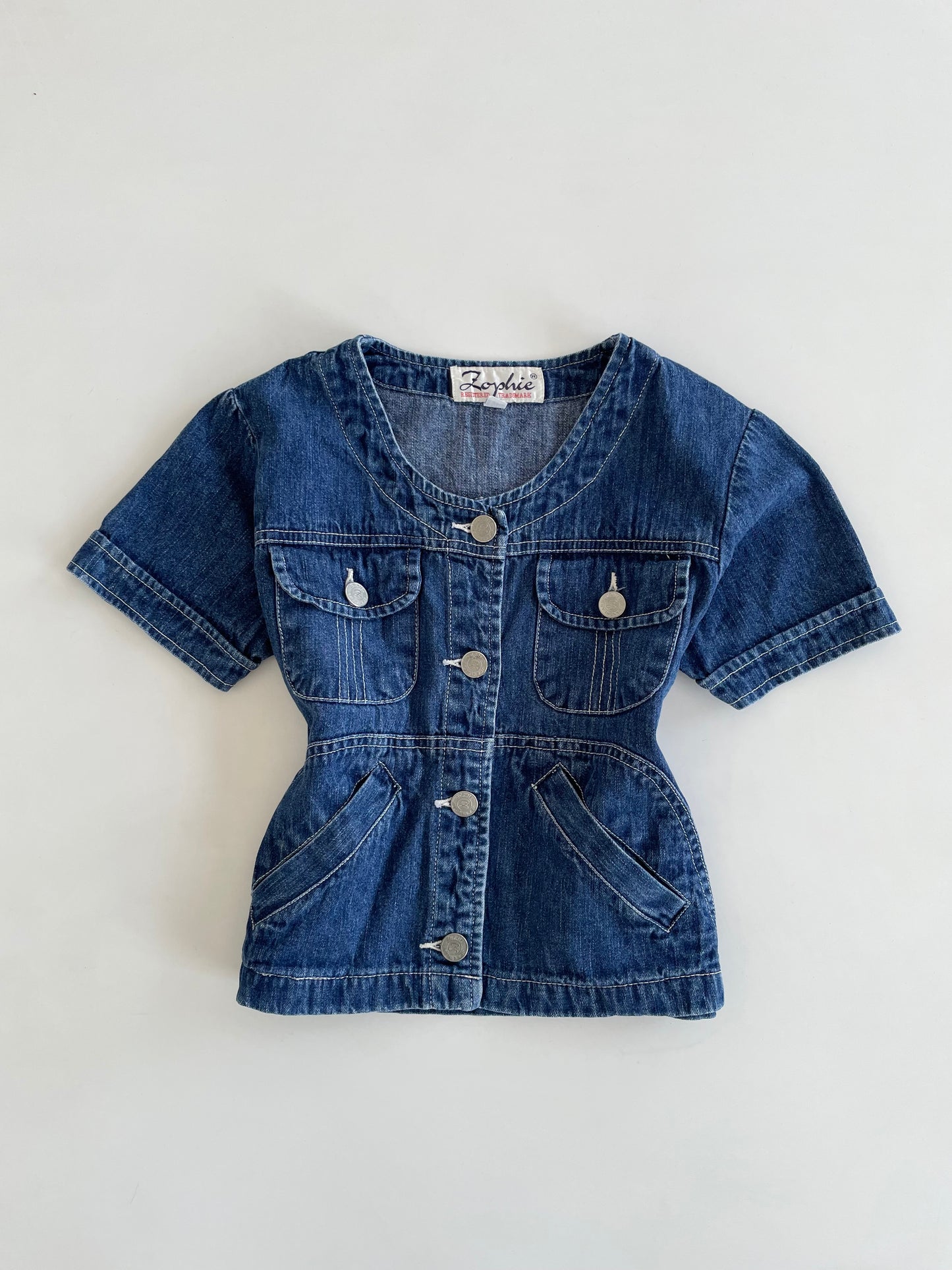 Zophie Denim Vintage Top-Bust 32