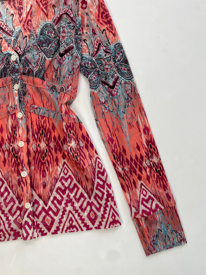 Comma Semi Sheer Shirt-Bust 38 to 40