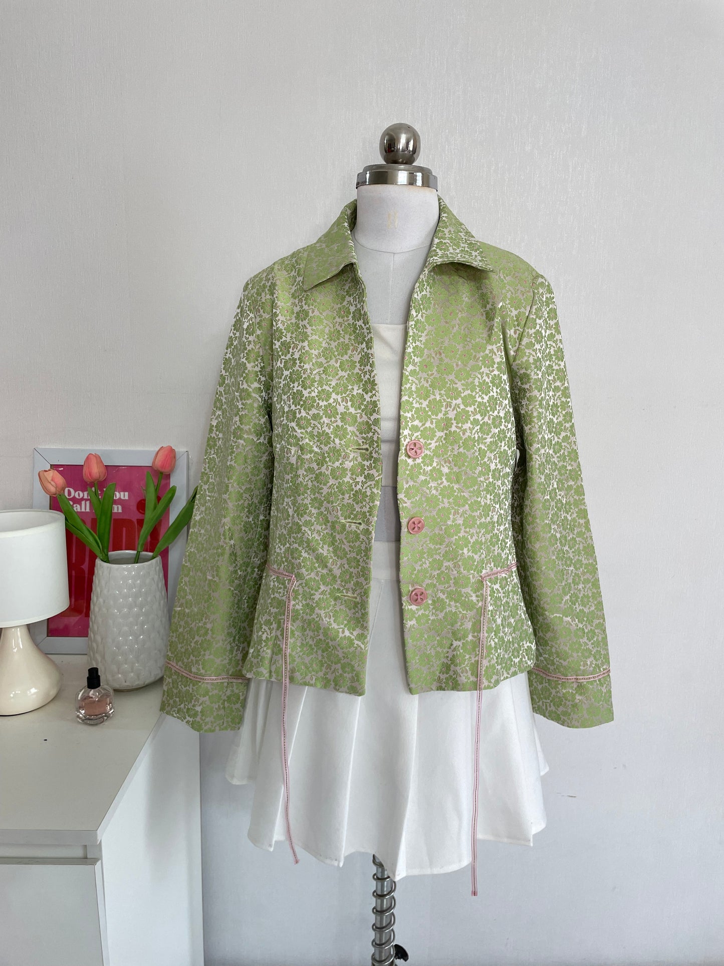 ELLIOTT LAUREN JACQUARD BLAZER - BUST 38