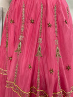 Load image into Gallery viewer, HAND EMBROIDERED PINK LEHENGA
