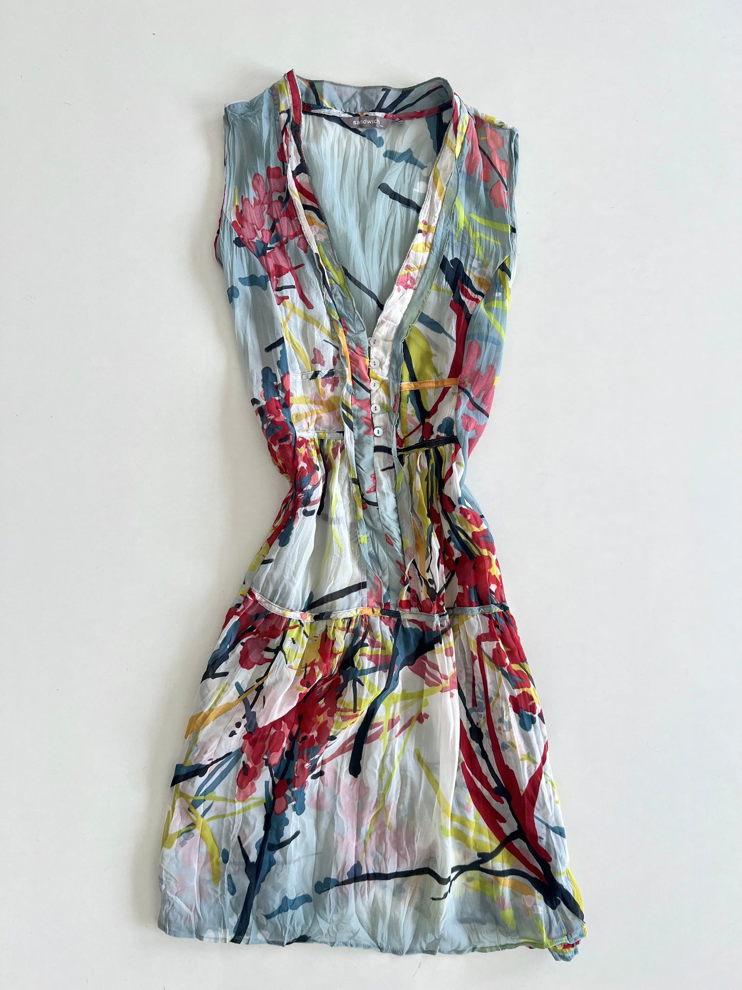 Sandwich Sheer Dress-Bust 40