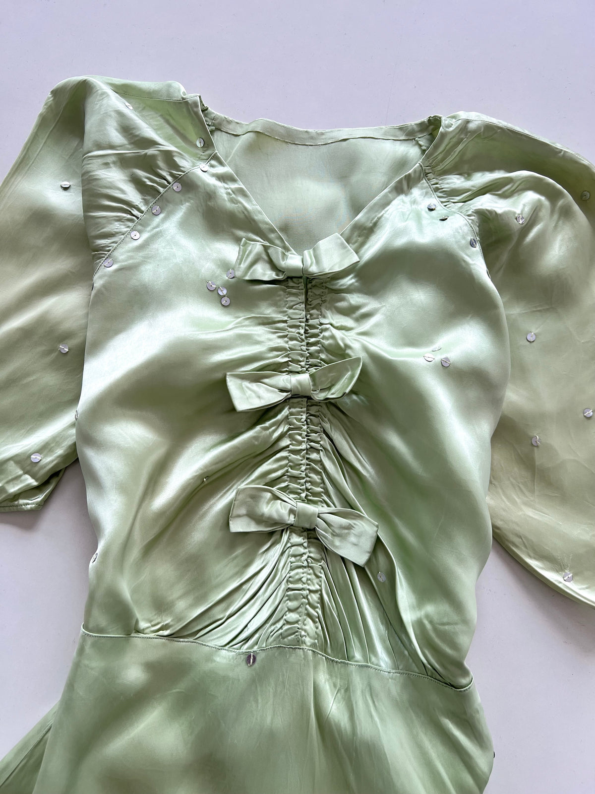 Satin Vintage Dress-Bust 36