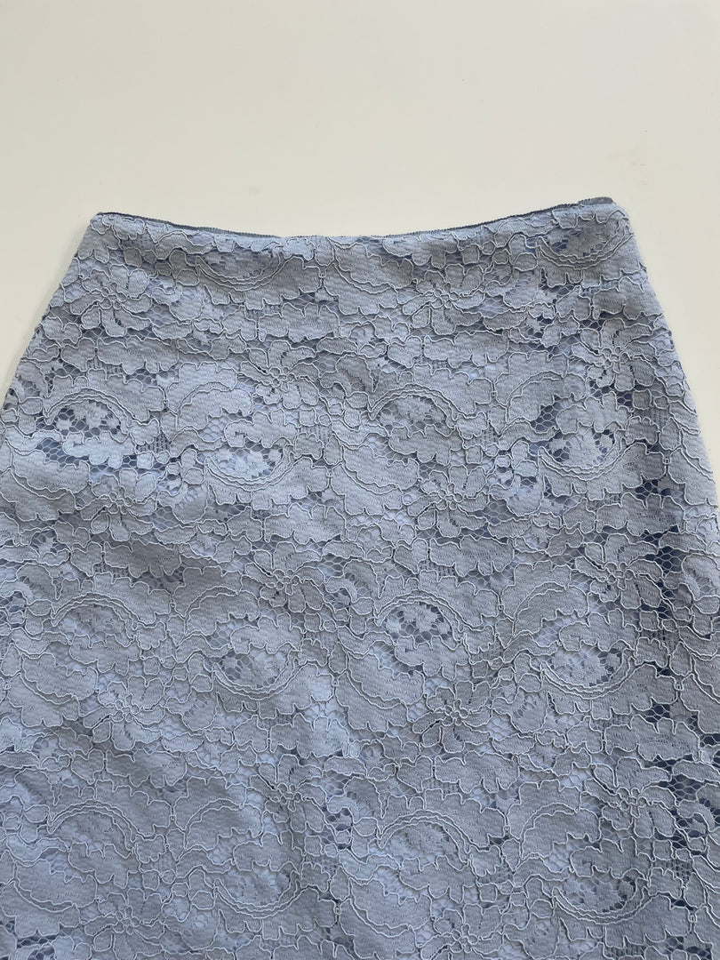 Baby Blue Lace Skirt-Waist 24