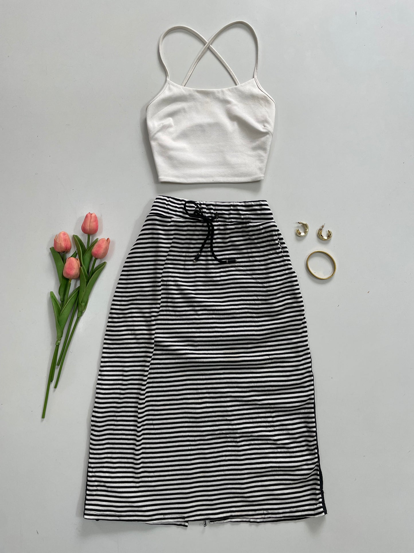 Striped Skirt - Waist 34 to 36