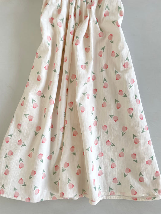 Cherry Blossom Smocked Dress -Bust 30 to 32