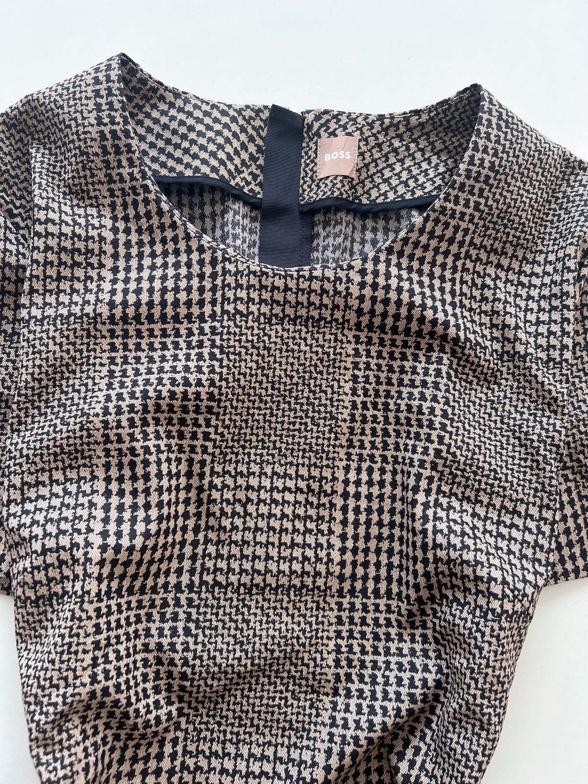 Boss Vintage Houndstooth Dress-Bust 42