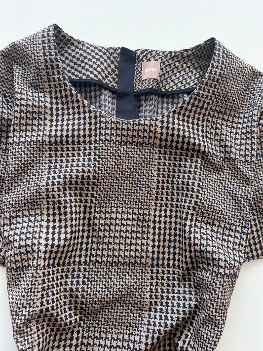 Boss Vintage Houndstooth Dress-Bust 42