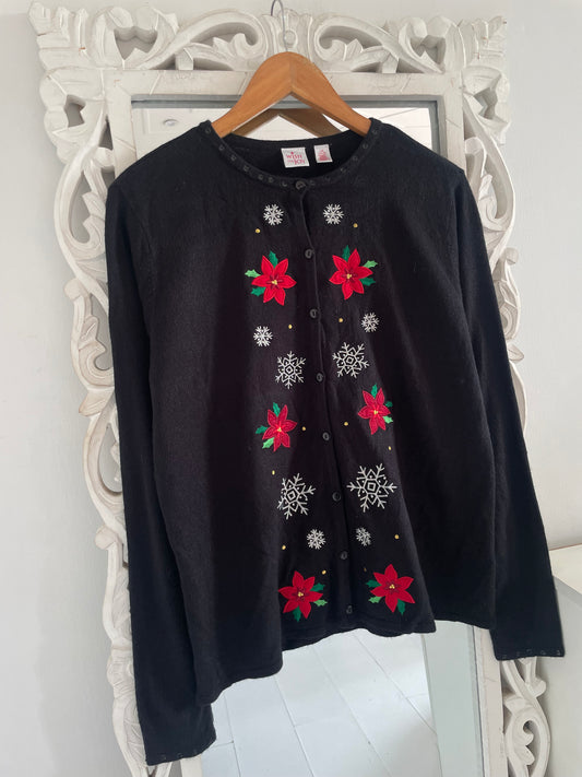 Embroidered Vintage Sweater-Bust 42