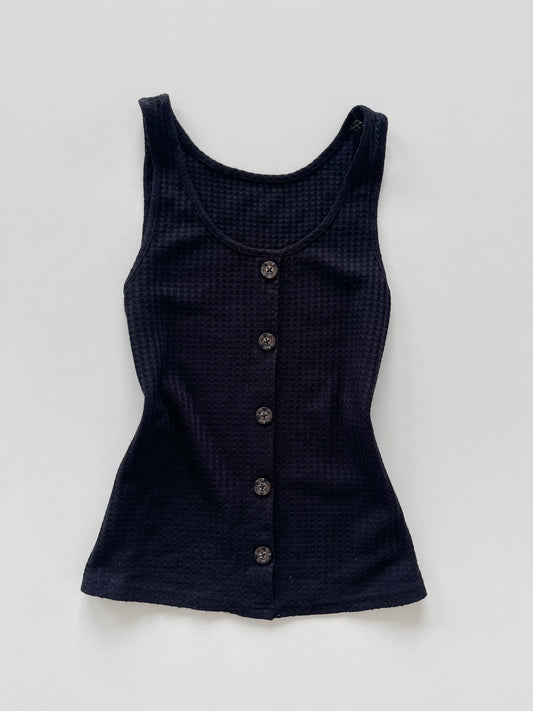 Waffle Black Top-Bust 34 to 36