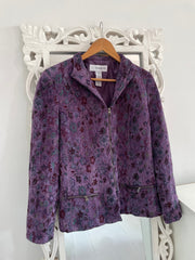 Vintage Jacquard Corduroy Jacket-Bust 30