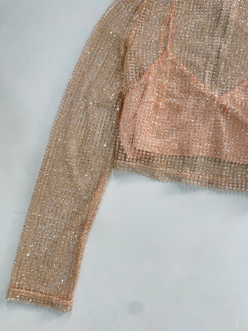 Misguided Shimmer Top-Bust 36