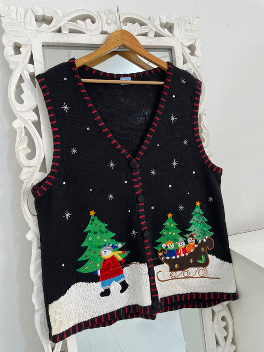 Holiday Editions Christmas Sweater Vest-Bust 46