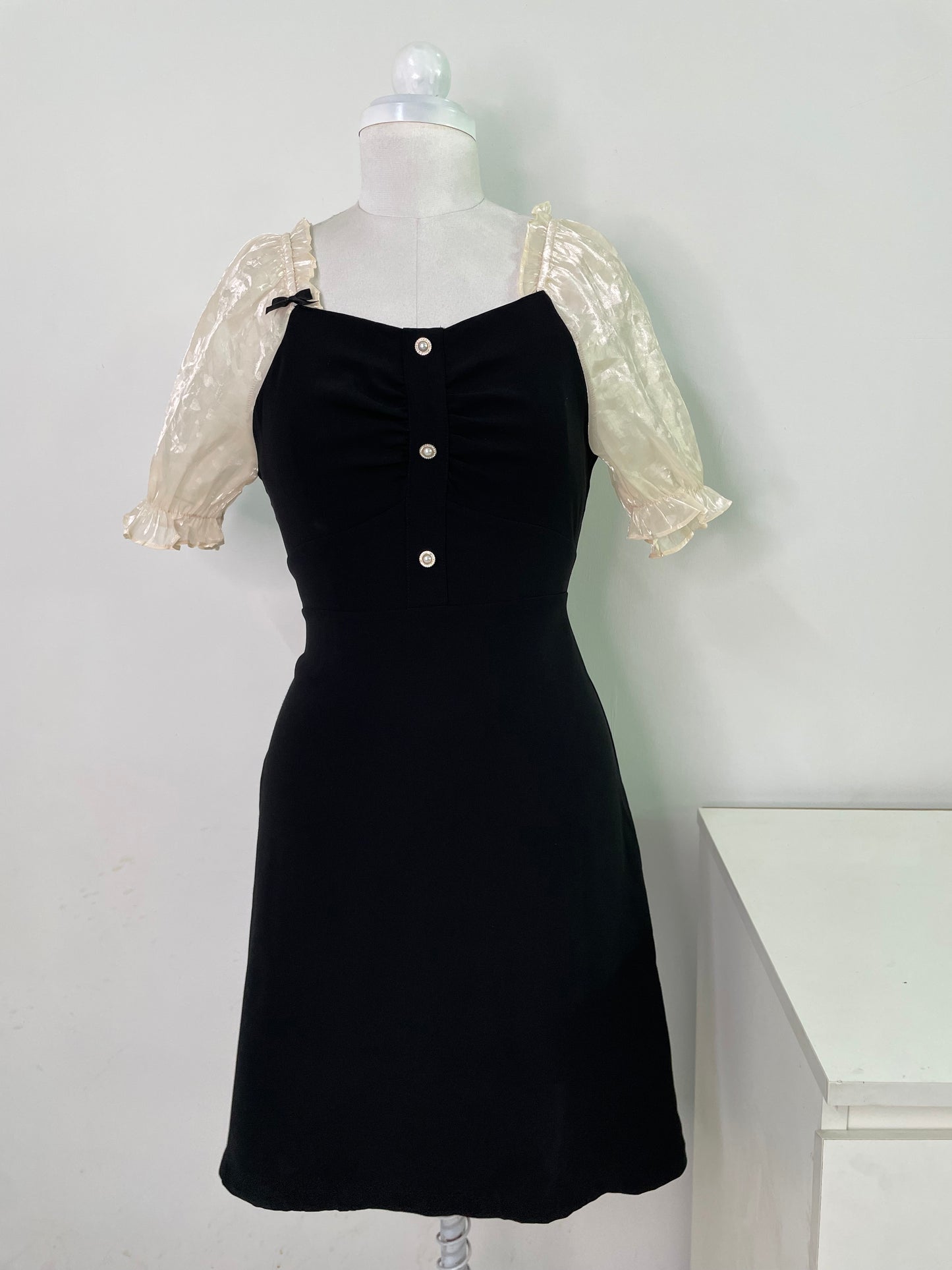 Korean bow Dress-Bust 32