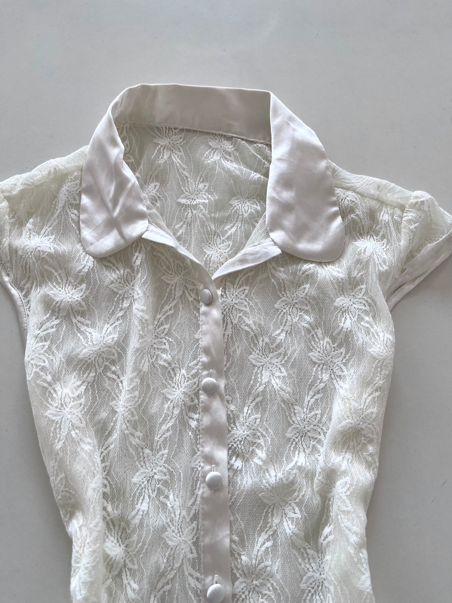 Sheer Lace Top-Bust 36 to 38