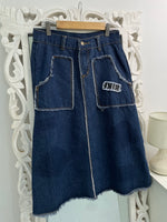 Load image into Gallery viewer, Denim Skirt-Waist 26
