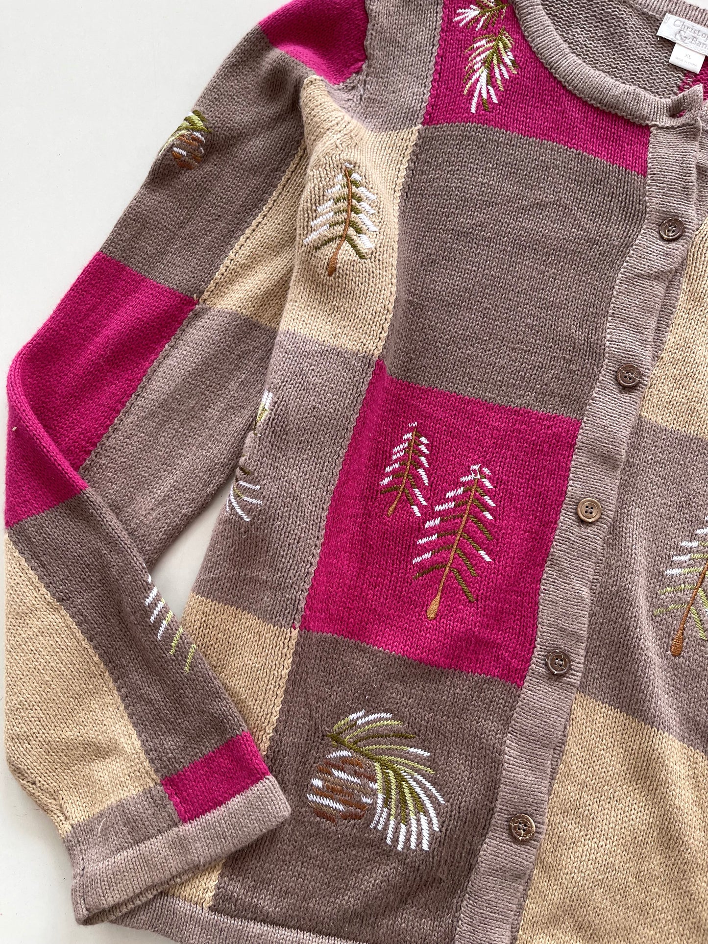 Christopher & Banks Embroidered Sweater-Bust 46