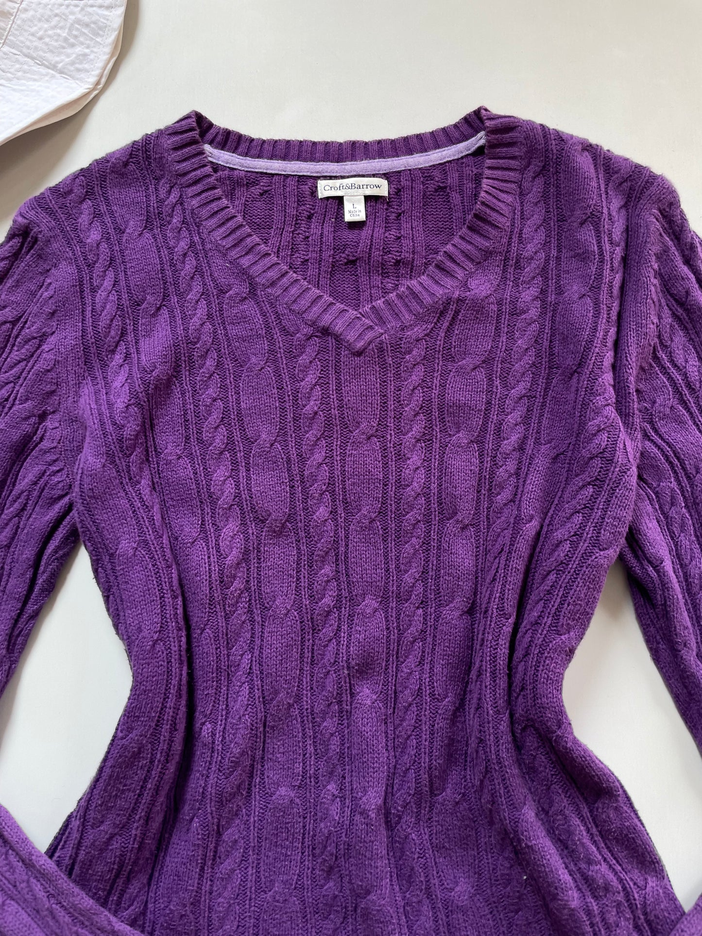 Croft & Barrow Vintage Cable Knit Sweater-Chest 38 to 40