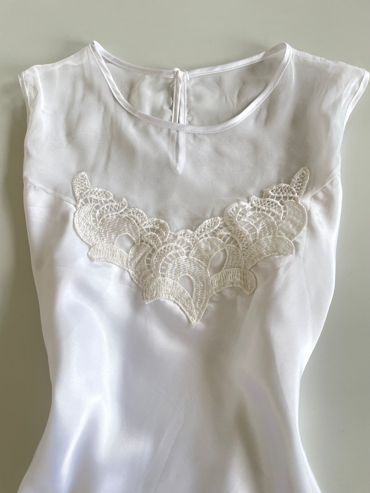 Satin Lace Top-Bust 38