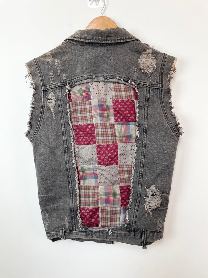 Vintage Denim Vest-Bust 36
