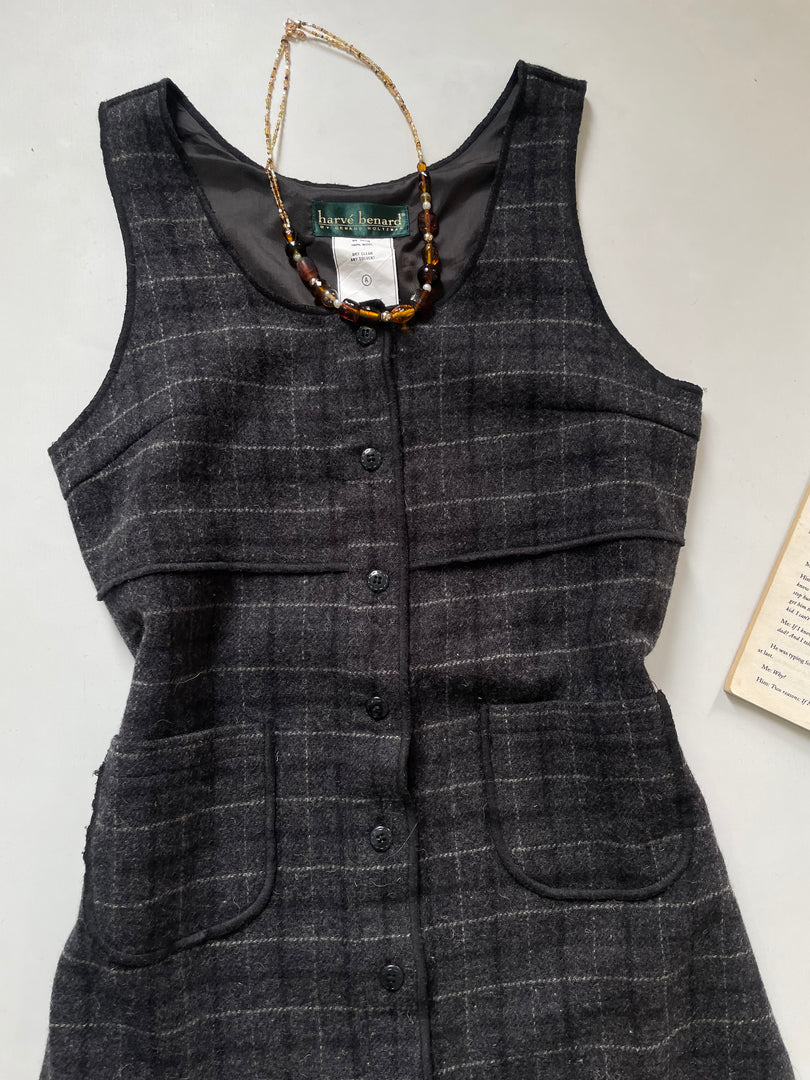 Harvé Benard 100% Wool Winter Dress-Bust 38