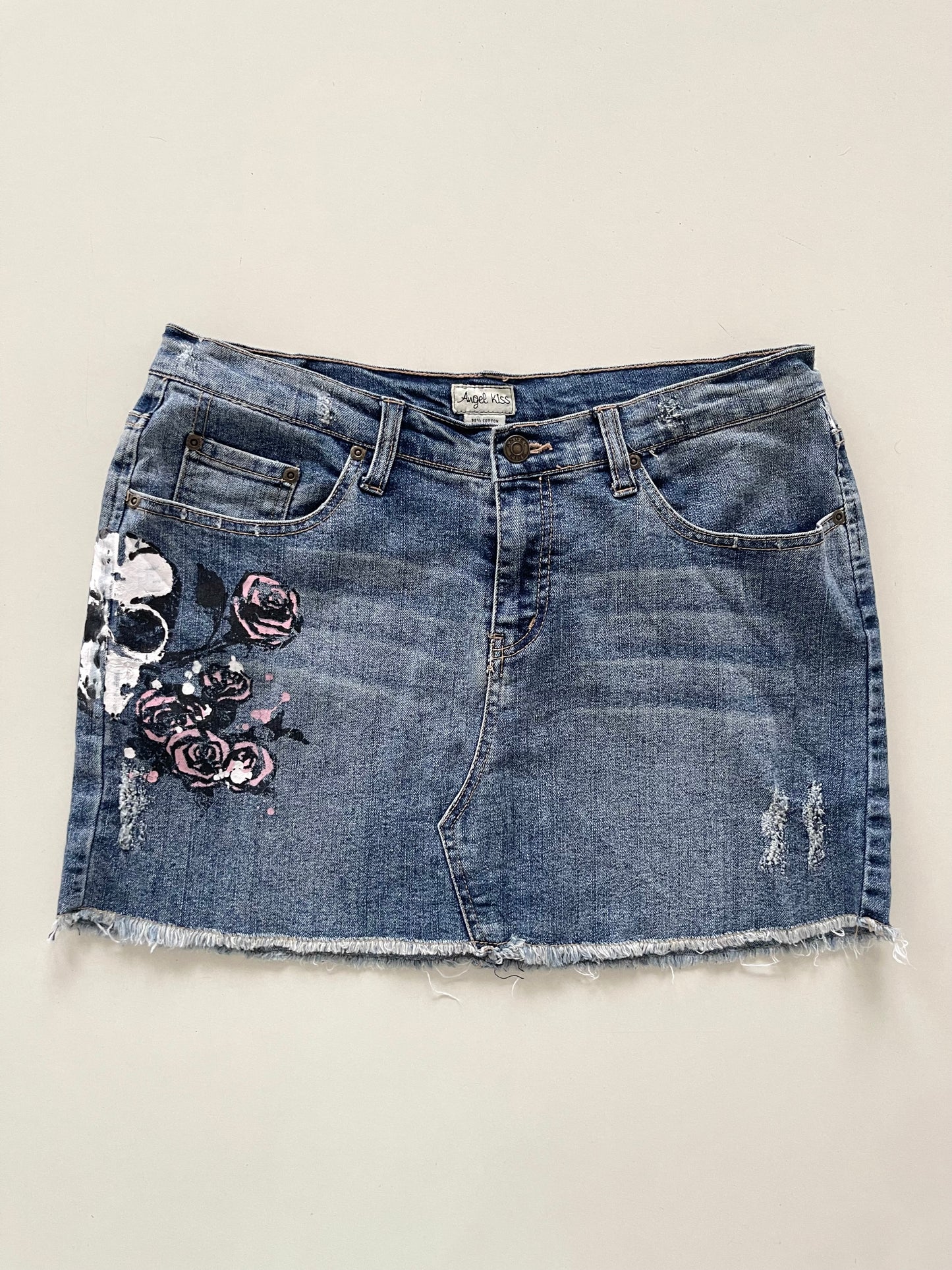 Angel Kiss Y2k Denim Skirt-Waist 34