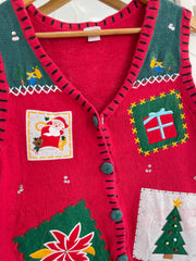 Christmas Sweater Vest-Bust 36