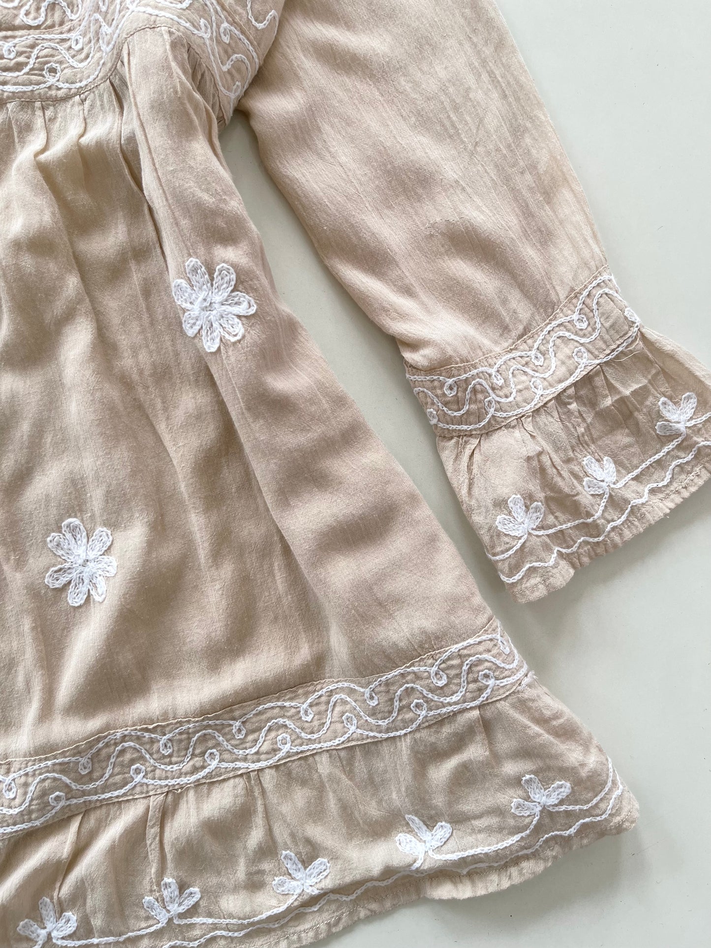 100% Cotton Embroidered Top-Bust 42