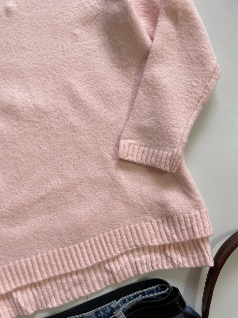 Baby Pink Soft Chunky Sweater-Bust42