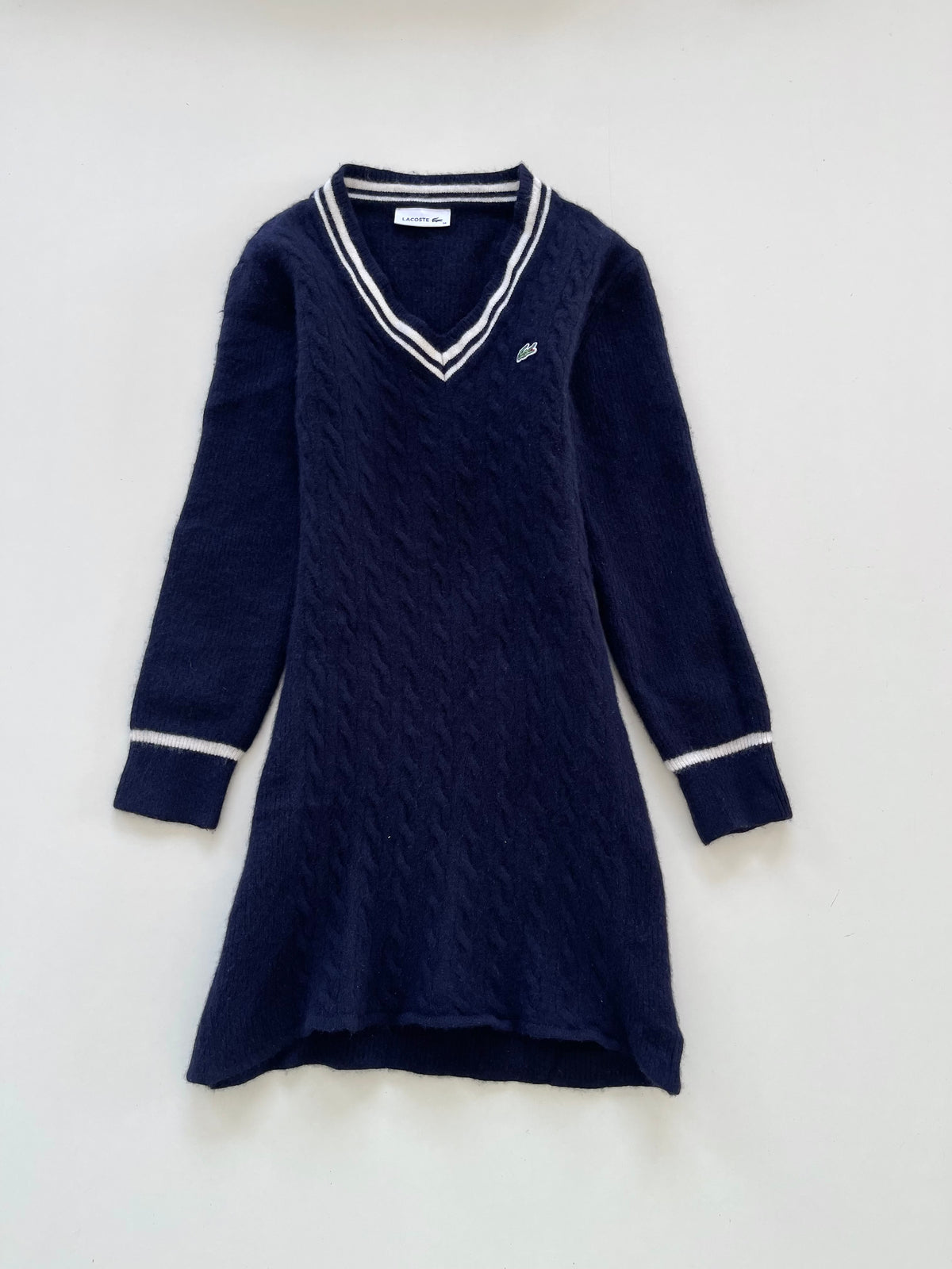 Lacoste Vintage 60%Wool Dress-Bust 30 to 32