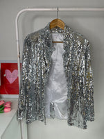 Load image into Gallery viewer, Tcec Sequin Blazer-Bust 36
