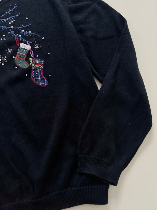 Alfred Dunner Christmas Sweater-Bust 50