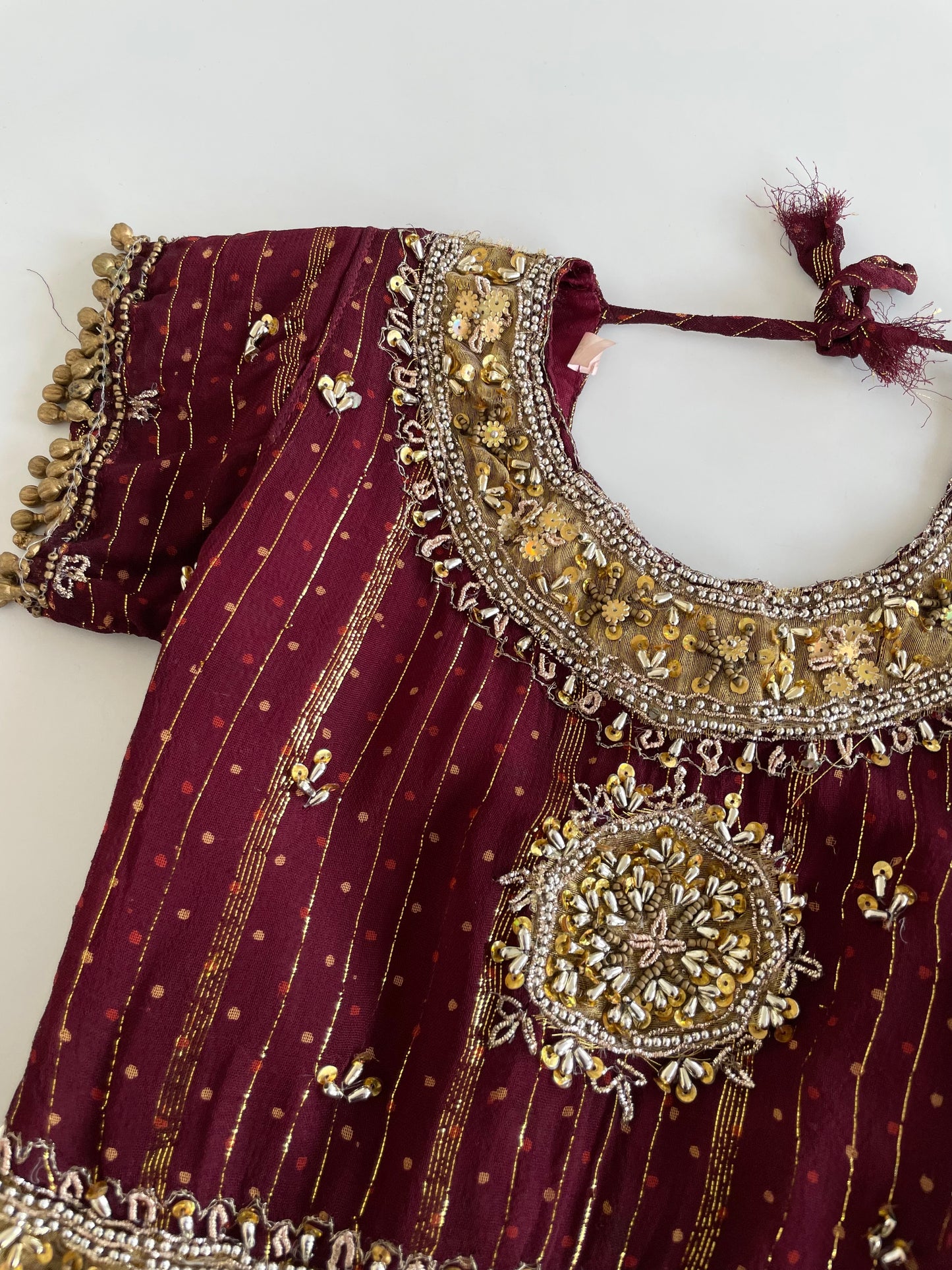 Hand Embroidered Desi Top-Bust 30