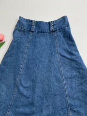 Long Denim Skirt-Waist 26