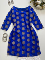 Load image into Gallery viewer, Royal Blue Kurti-Bust 34
