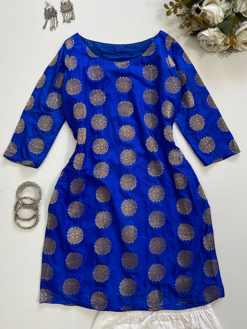 Royal Blue Kurti-Bust 34