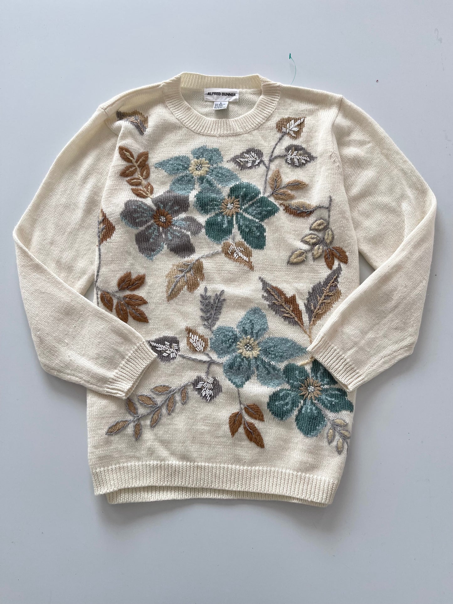 Alfred Dunner Embroidered Sweater-Bust 42