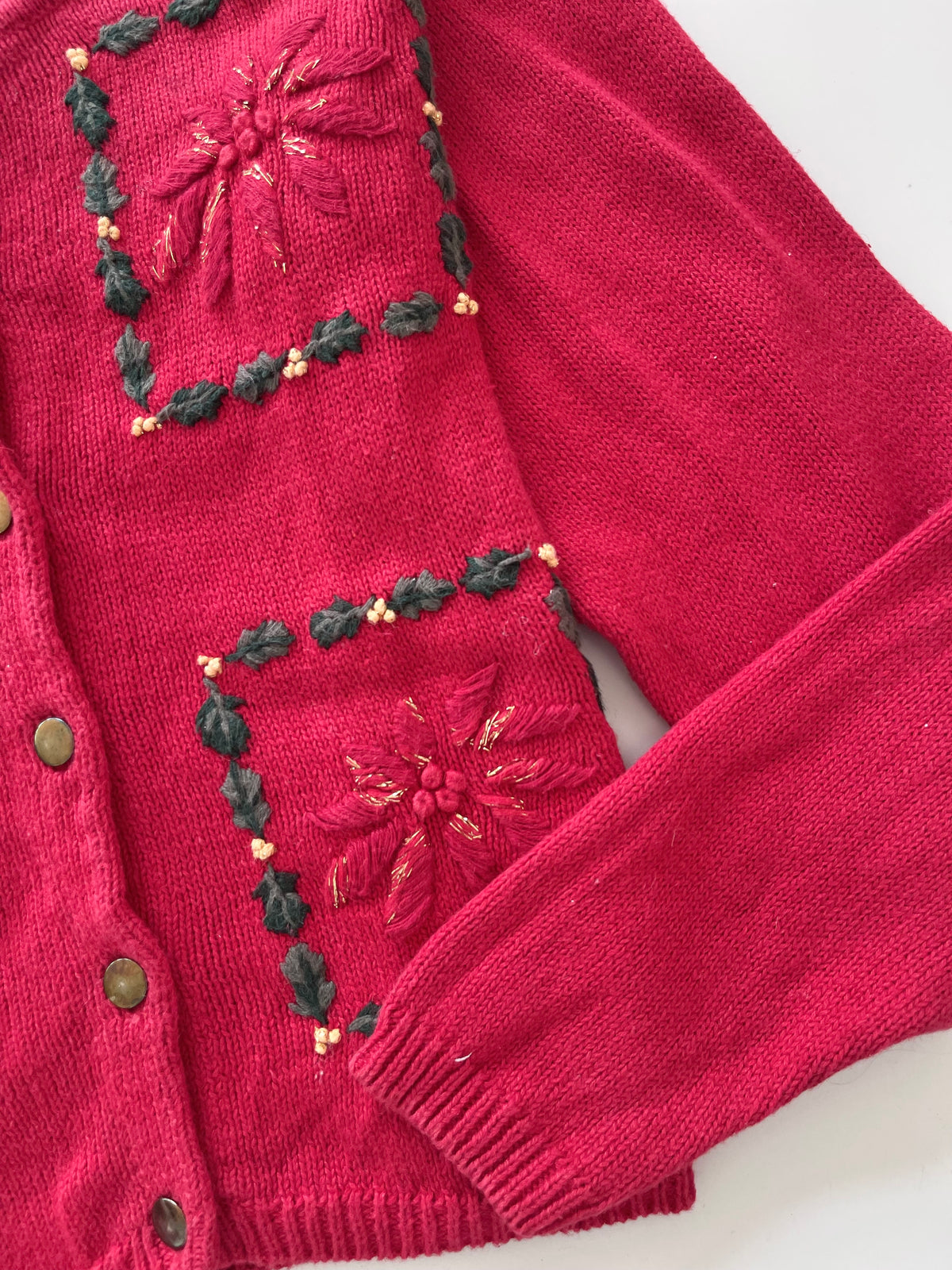 Lise Embroidered Cardigan Sweater-Bust 38
