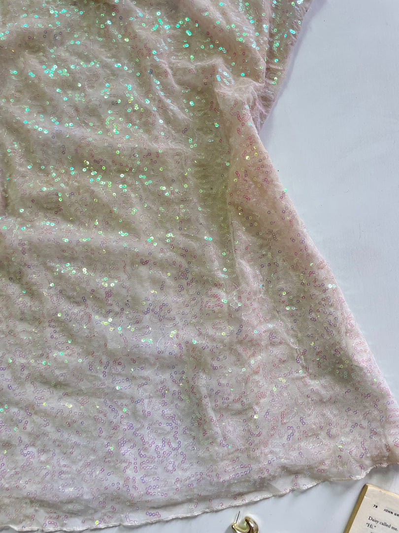 Sequin Sheer Top-Bust 36 to 38
