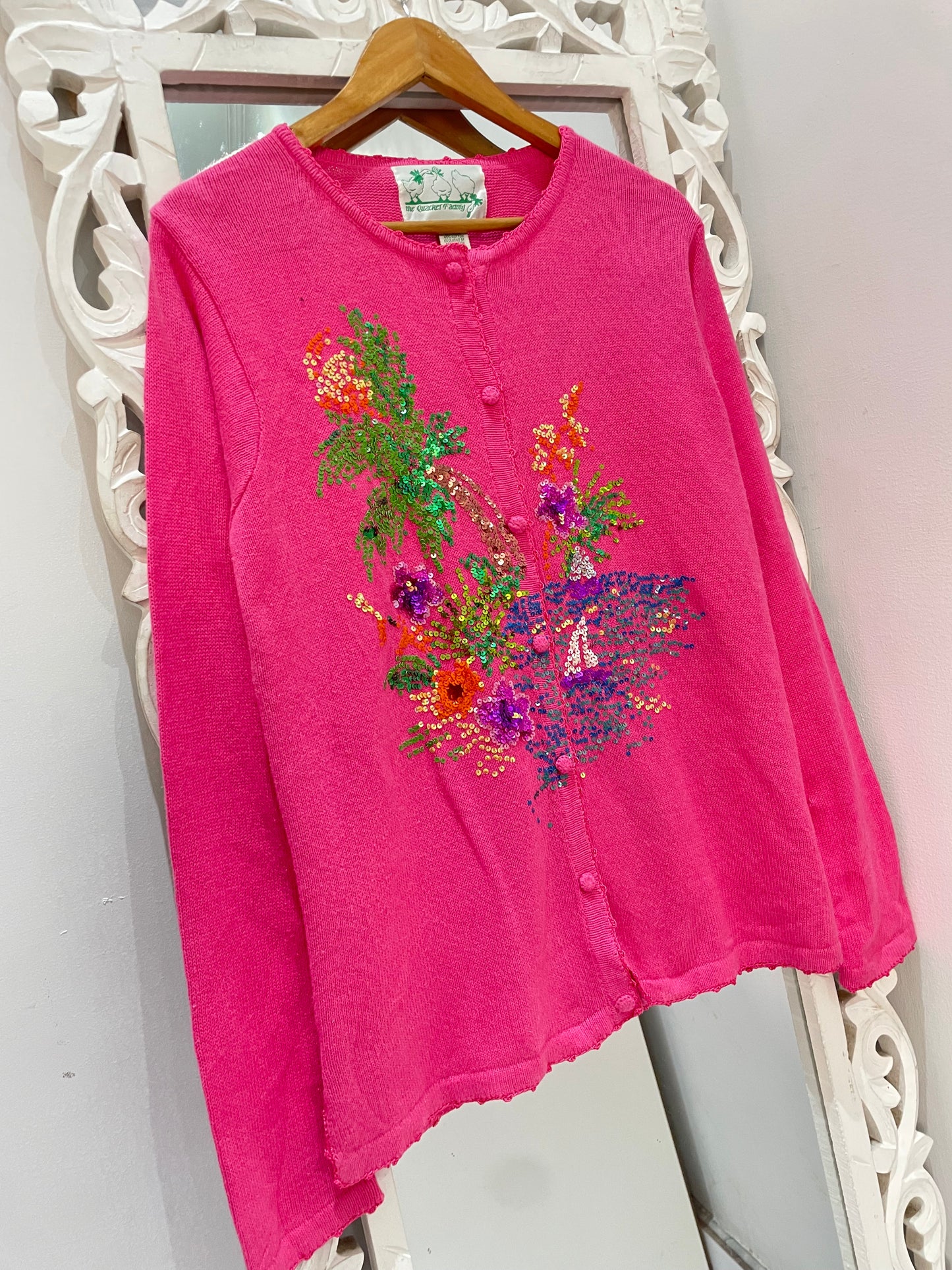 The Quacker Factory Embroidered Vintage Sweater-Bust 40