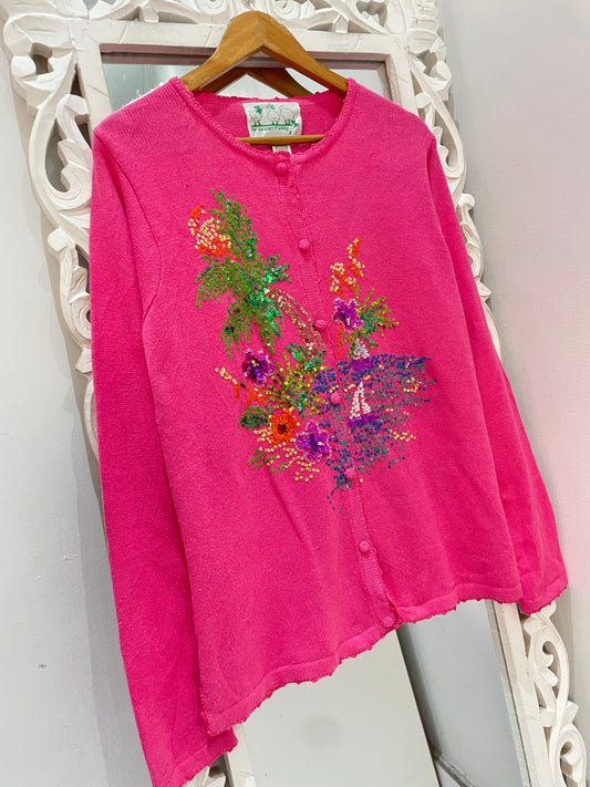 The Quacker Factory Embroidered Vintage Sweater-Bust 40