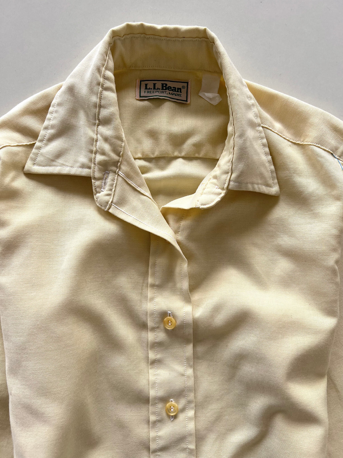 L.L.Bean Butter Yellow Shirt-Bust 36