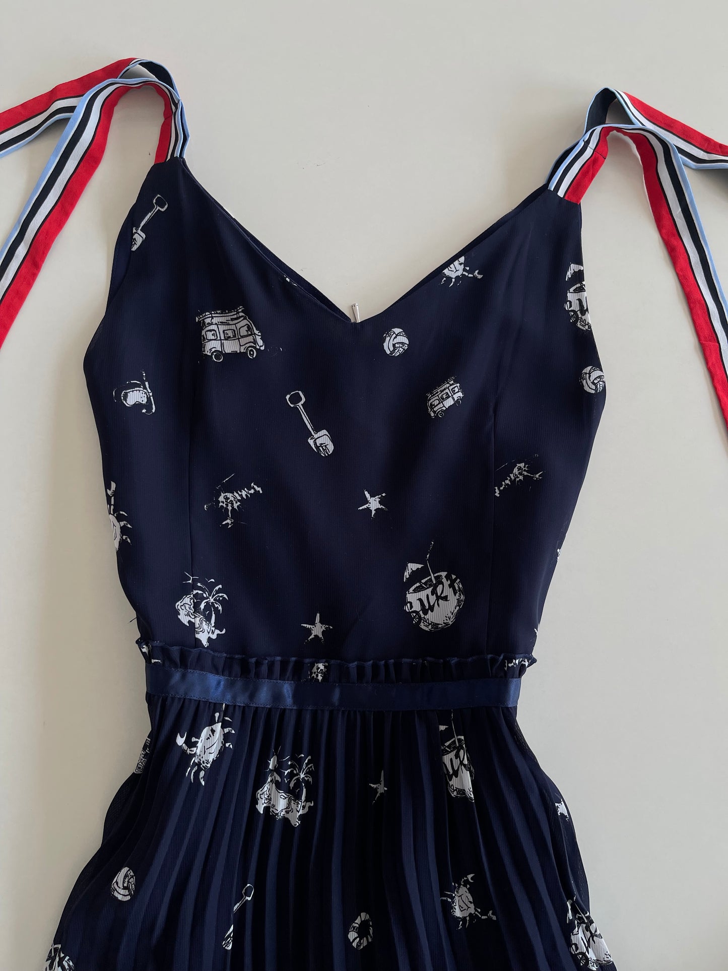 Floral Pleated Dress-Bust 34