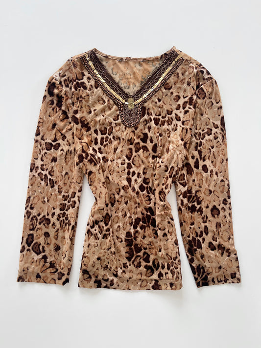 Vintage Embroidered Top-Bust 46 to 48