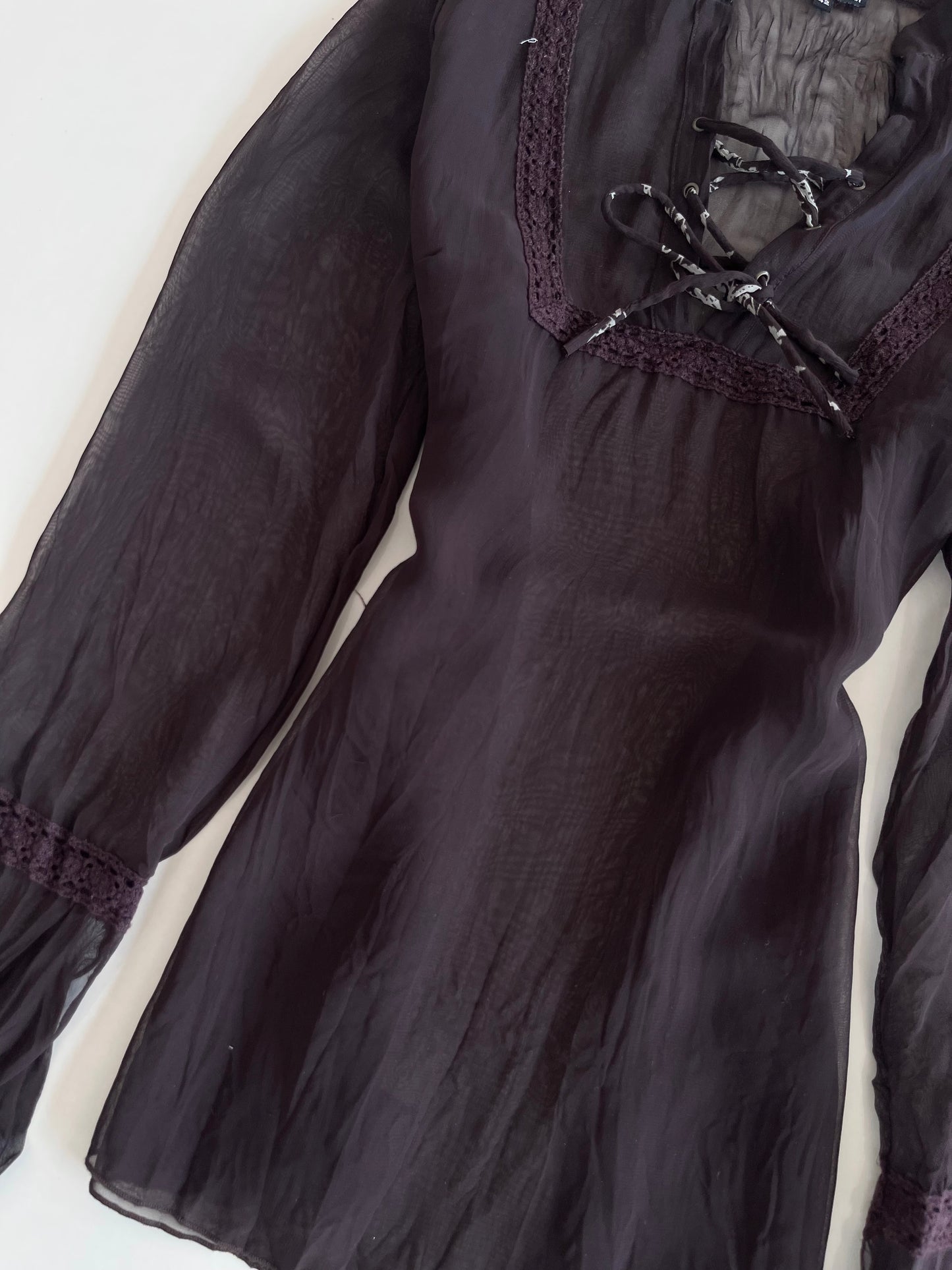 I&m Ici et Manitenant Sheer Vintage Kurti-Bust 38