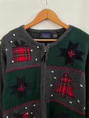 Crazy Horse Embroidered Christmas Sweater-Bust 40