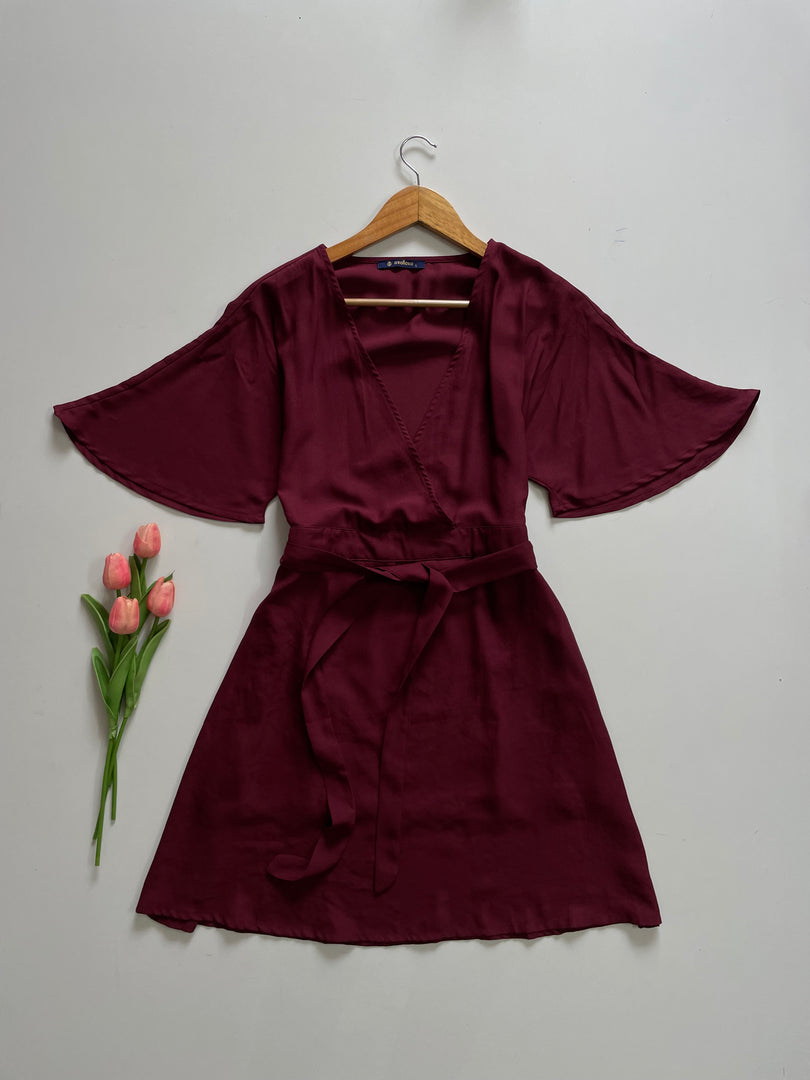 OXOLLOXO MAROON DRESS - BUST 38