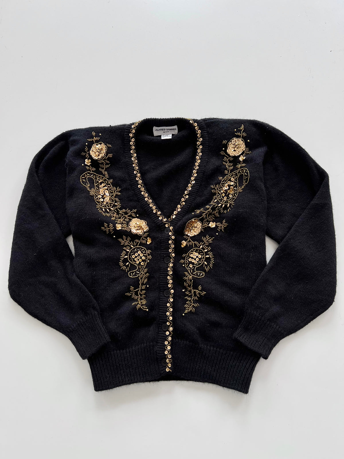 Alfred Dunner Hand Embroidered Sweater-Bust 46