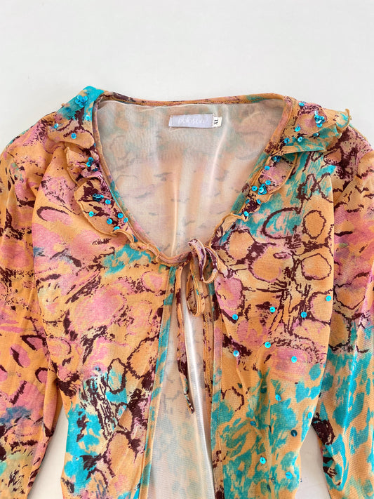 Embroidered Poloson Top-Bust 36 to 40