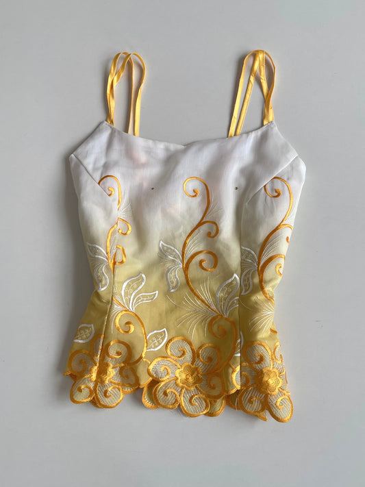 Embroidered Vintage Top-Bust 40
